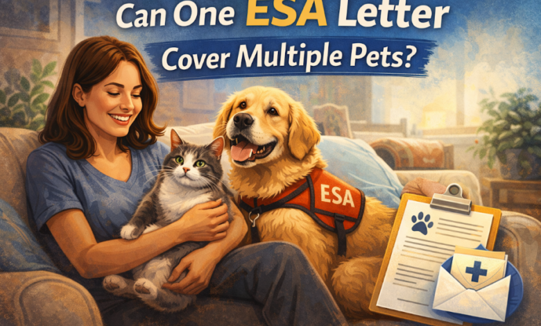 Can One ESA Letter Cover Multiple Pets?
